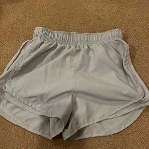 Grey Nike athletic shorts